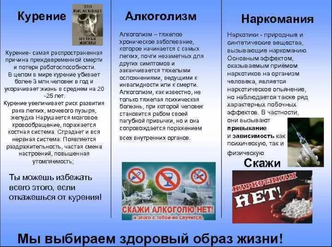 Месячник по профилактике алкоголизма, токсикомании, наркомании и табакокурения.